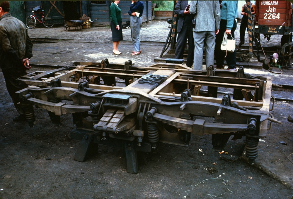 Bogie under repair in Hungary in 1964