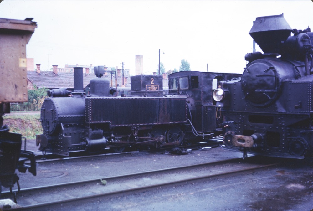 A very peculiar 2-4-0t at the steelworks.