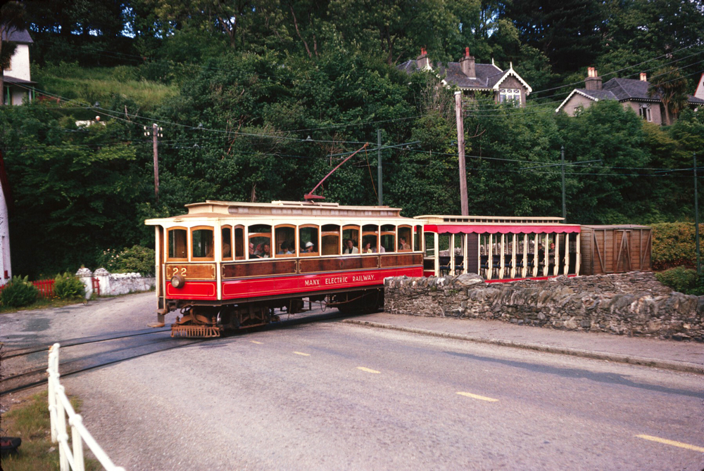 MER No 22 approaches Laxey from Ramsey.