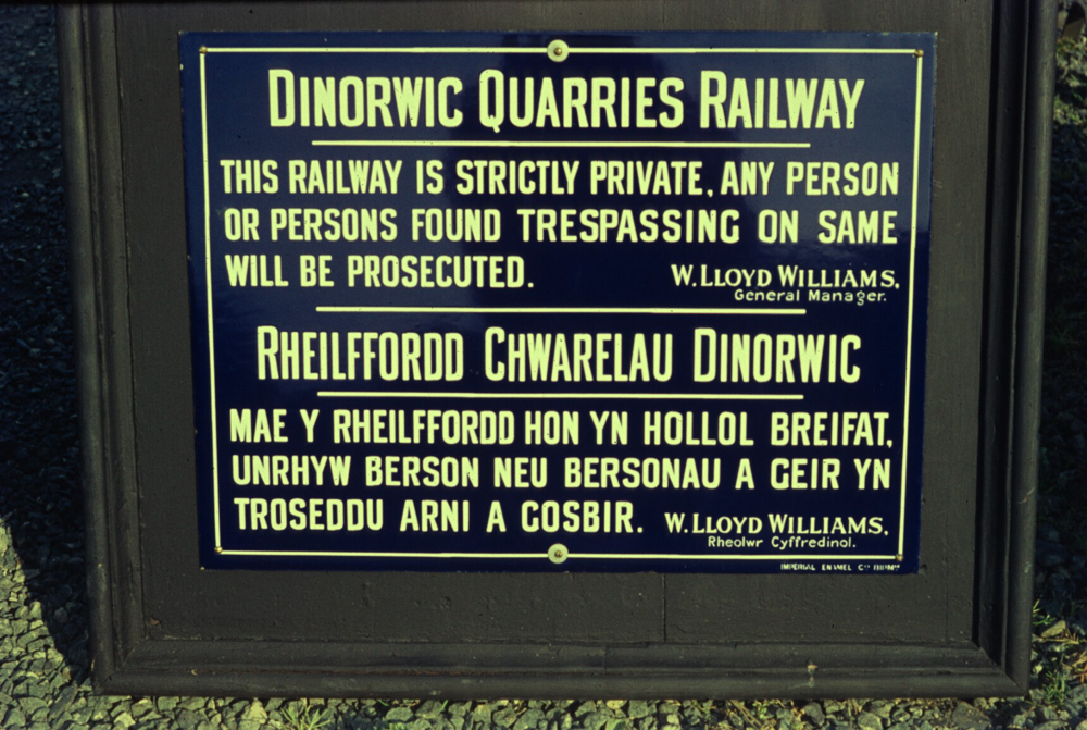 Dinorwic Notice