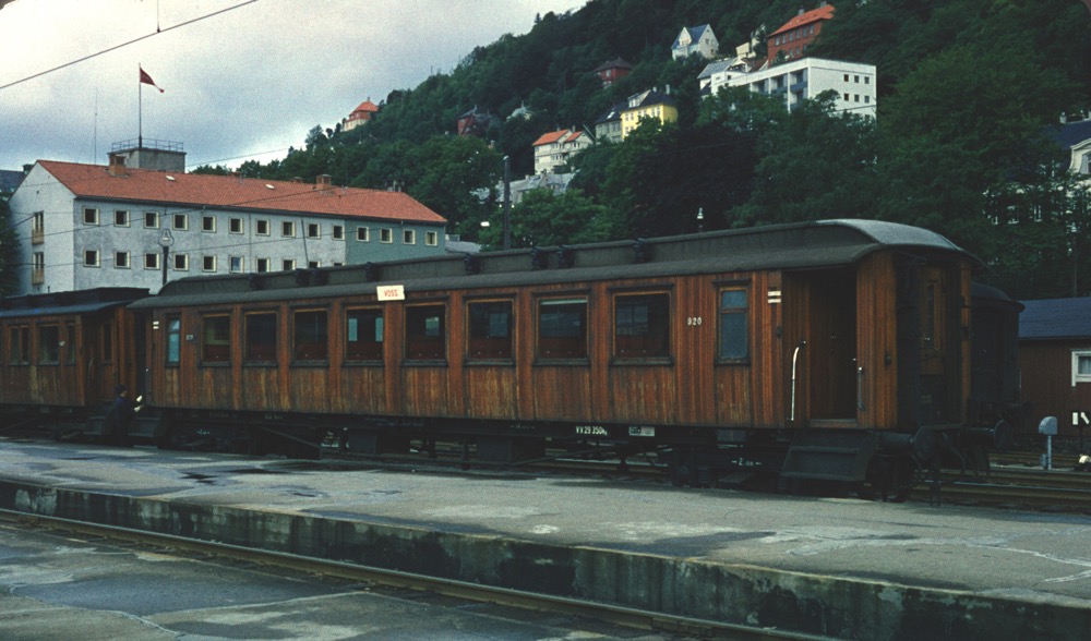 Wooden coaches at Bergen