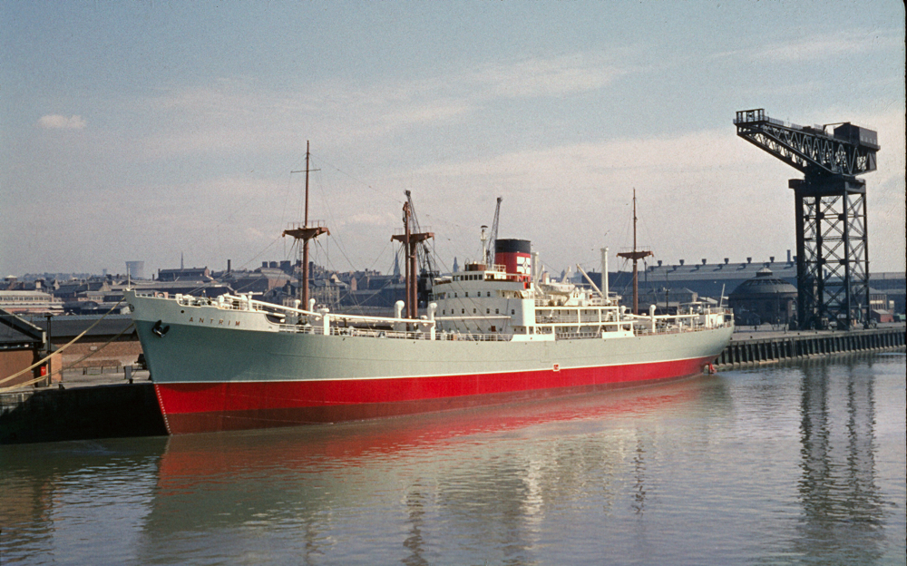 M.V.Antrim in Glagow before her trials and handover