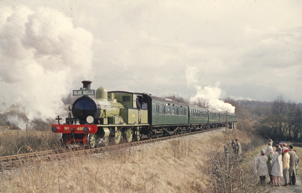 LSWR 488 at the head of the Bluebell special.