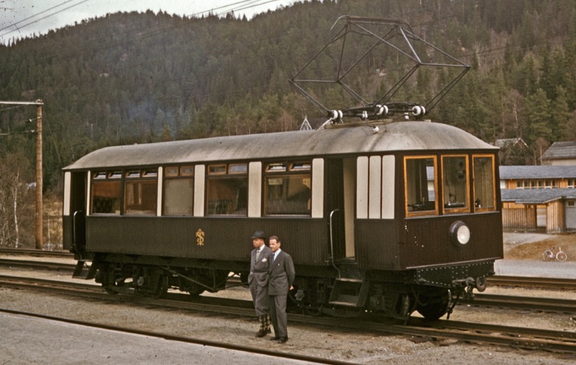 Preserved electric railcar