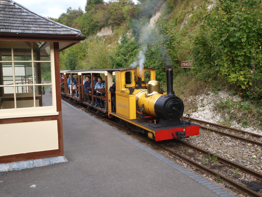 Polar Bear approaches Cragside Station at Amberley